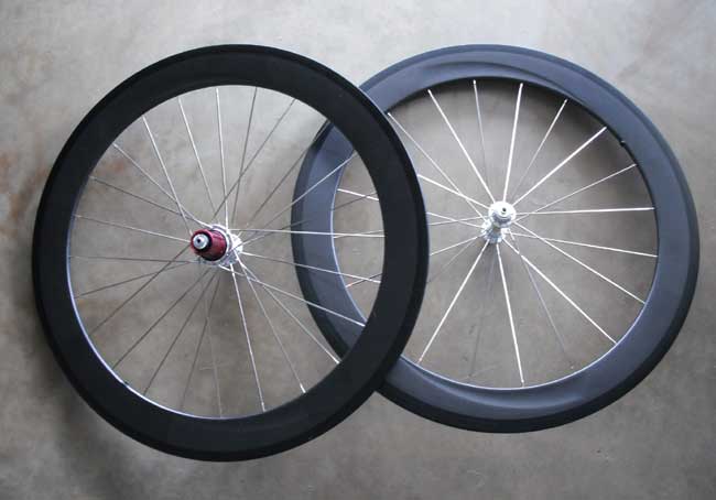CARBON TUBULAR 650C WHEELSET silver (image for) CARBON TUBULAR 650C WHEELSET silver