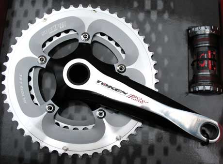 ALLOY CRANKSET 50/34 grey/silver (image for) ALLOY CRANKSET 50/34 grey/silver