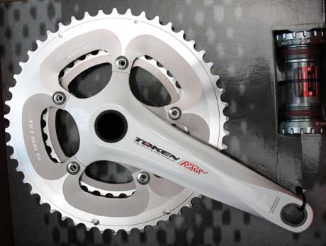 WHITE ALLOY CRANKSET 50/34 grey/silver (image for) WHITE ALLOY CRANKSET 50/34 grey/silver