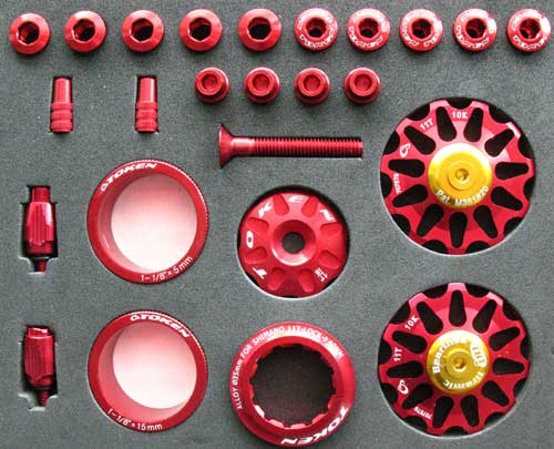 ROAD CUSTOM PARTS KIT red (image for) ROAD CUSTOM PARTS KIT red