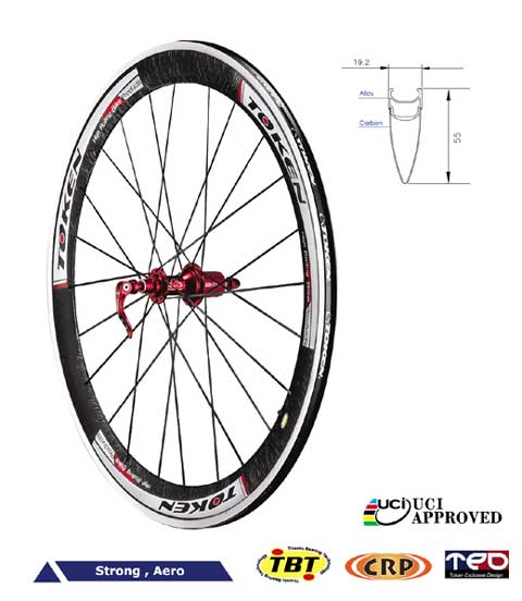 CARBON CLINCHER WHEELSET C55A (image for) CARBON CLINCHER WHEELSET C55A