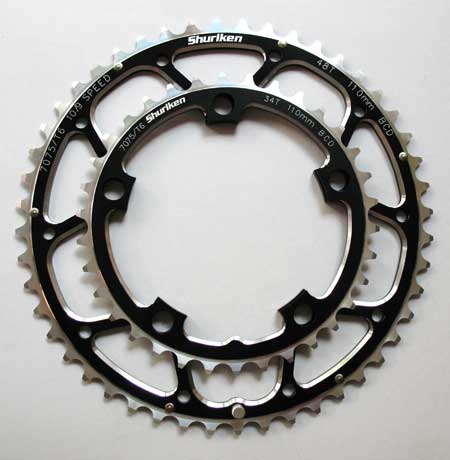 SHURIKEN CHAINBLADES 48/34T (image for) SHURIKEN CHAINBLADES 48/34T