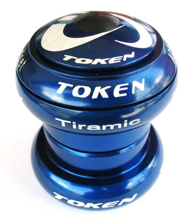 TIRAMIC 1 1/8" THREADLESS HEADSET blue (image for) TIRAMIC 1 1/8" THREADLESS HEADSET blue