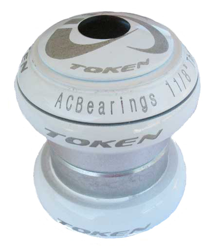 ALLOY 1 1/8" THREADLESS HEADSET white (image for) ALLOY 1 1/8" THREADLESS HEADSET white