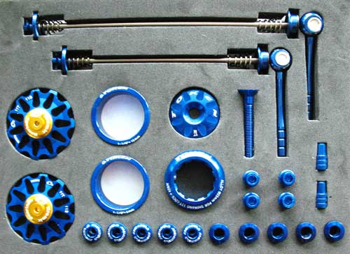 MTB CUSTOM PARTS KIT blue (image for) MTB CUSTOM PARTS KIT blue