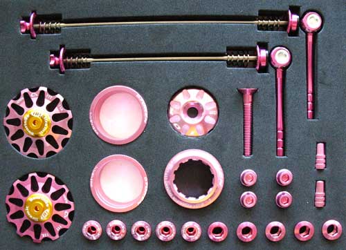 MTB CUSTOM PARTS KIT pink (image for) MTB CUSTOM PARTS KIT pink