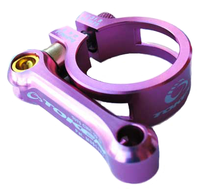 MTB SEAT CLAMP 34.9 pink (image for) MTB SEAT CLAMP 34.9 pink
