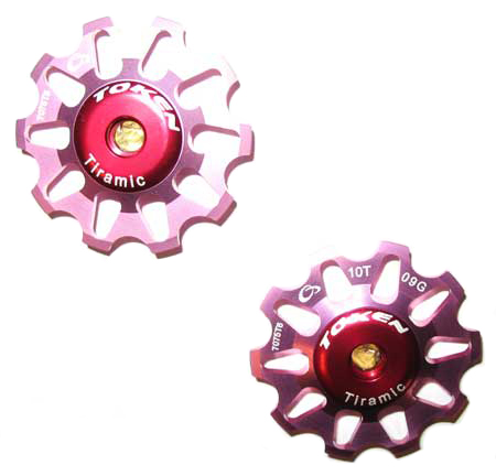 REAR DERAILLEUR PULLEY SET pink C (image for) REAR DERAILLEUR PULLEY SET pink C