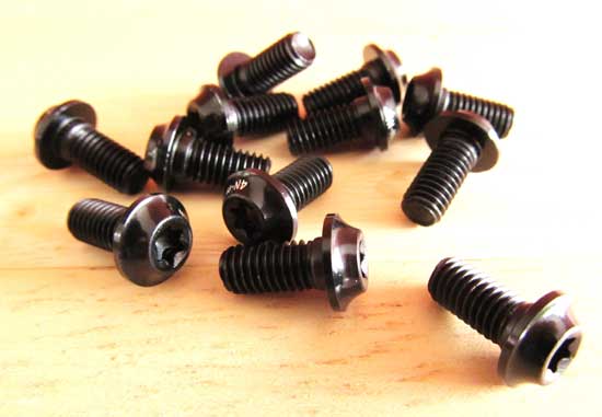 ALLOY ROTOR BOLT SET black (image for) ALLOY ROTOR BOLT SET black