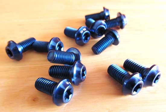 ALLOY ROTOR BOLT SET blue (image for) ALLOY ROTOR BOLT SET blue