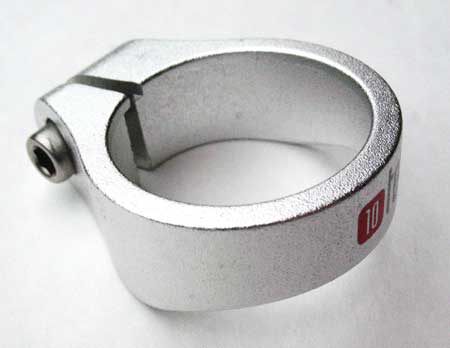 Alloy Seat Clamp 34.9 silver (image for) Alloy Seat Clamp 34.9 silver